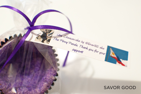 Eat My Blog bake sale - ube cheesecake by Pinoy Panda 