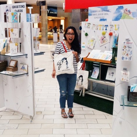 Santos at her first pop up shop in August at San Jose Made